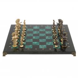 Шахматы &amp;quot;Викинги из змеевика и бронзы