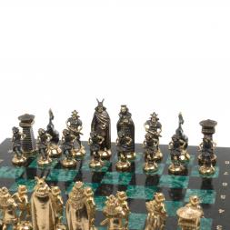 Шахматы &amp;quot;Викинги из змеевика и бронзы