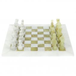Шахматы "Игрок" доска 38х38 см оникс мрамор