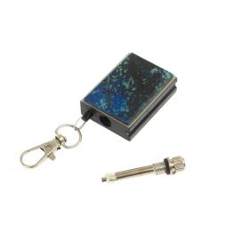 Брелок огниво &amp;quot;Вечная спичка&amp;quot; с накладкой из камня азурит