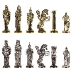 Шахматы сувенирные Александр Македонский&amp;quot; доска 36х36 см камень змеевик