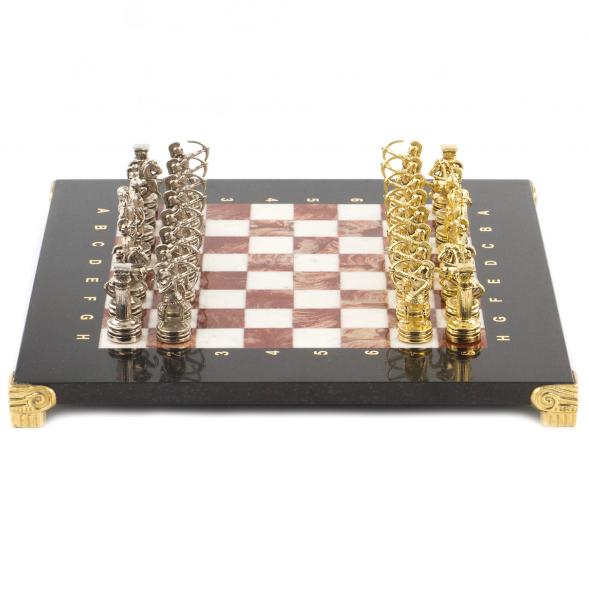 Шахматы &amp;quot;Лучники&amp;quot; доска 28х28 см мрамор лемезит 119373