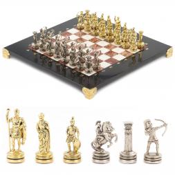Шахматы &amp;quot;Лучники&amp;quot; доска 28х28 см мрамор лемезит