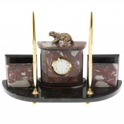 Настольный прибор &amp;quot;Медведь&amp;quot; из креноида