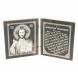 Икона складная &amp;quot;Спаситель&amp;quot; камень обсидиан 122998