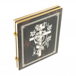 Икона складная &amp;quot;Спаситель&amp;quot; камень обсидиан