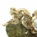 Часы из бронзы &amp;quot;Русские борзые собаки&amp;quot; на подставке из змеевика 123381