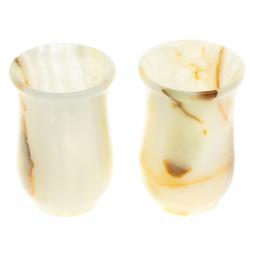 Набор стаканов 2 шт в футляре камень оникс 150 мл 6,2х9,2 см (2,5х4)