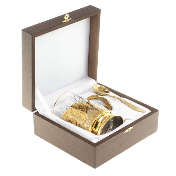 Подстаканник &amp;quot;Герб России&amp;quot; Златоуст 121035