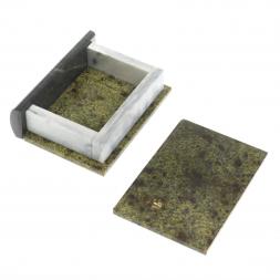 Шкатулка в виде книги &amp;quot;Книжка&amp;quot; камень змеевик малая 9,5x8x3 см