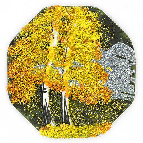 Магнит с рисунком &amp;quot;Восьмигранник&amp;quot; большой камень змеевик 113962