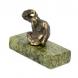 Статуэтка &amp;quot;Думающая обезьяна&amp;quot; бронза змеевик 116171