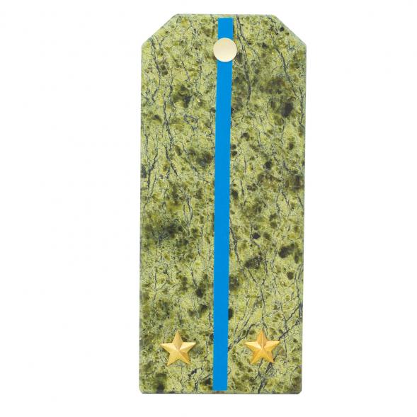 Сувенирный магнит &amp;quot;Погон Лейтенант ВВС, ВКС, ВДВ&amp;quot; камень змеевик 118931