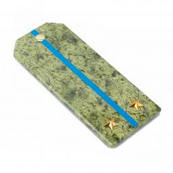 Сувенирный магнит &amp;quot;Погон Лейтенант ВВС, ВКС, ВДВ&amp;quot; камень змеевик