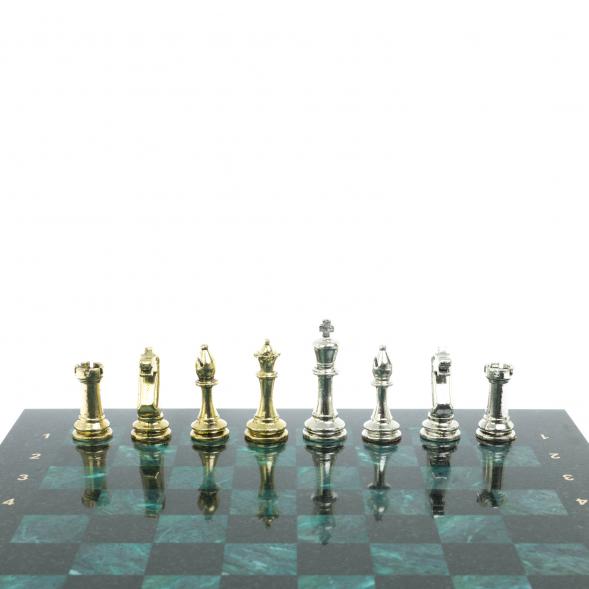 Шахматы &amp;quot;Стаунтон&amp;quot; доска 40х40 см из змеевика 128247