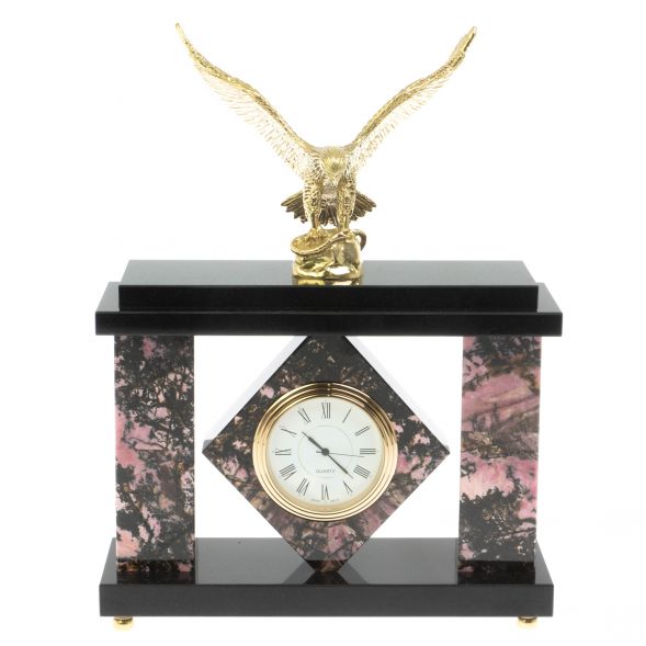 Часы &amp;quot;Орел&amp;quot; из родонита 129424