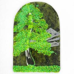 Магнит с рисунком "Арка" большой камень змеевик