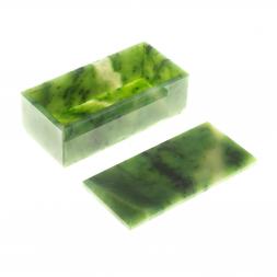 Шкатулка из нефрита 12,5х6х5,4 см