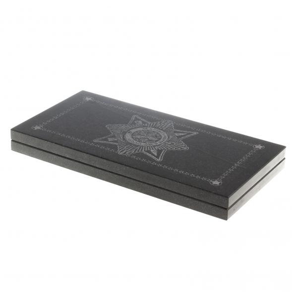 Нарды с гравировкой &amp;quot;Отечественная война&amp;quot; из камня гранит 124578