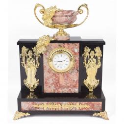 Интерьерные часы из камня и бронзы &amp;quot;Изобилие&amp;quot; креноид