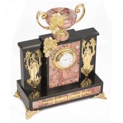 Интерьерные часы из камня и бронзы &amp;quot;Изобилие&amp;quot; креноид