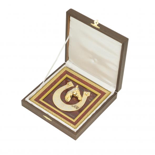 Панно &amp;quot;Подкова на удачу&amp;quot; яшма 118681