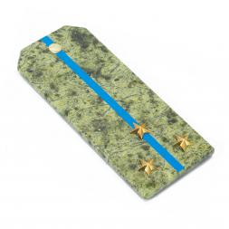 Сувенирный магнит &amp;quot;Погон Старший лейтенант ВВС, ВКС, ВДВ&amp;quot; камень змеевик