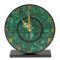 Настольные часы "Мозайка" из малахита 23,5х7х23,5 см