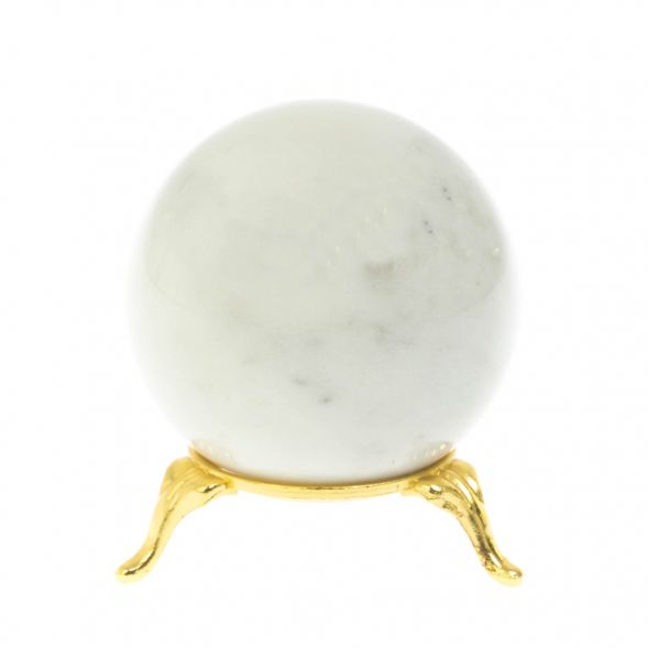 Шар 6 см из белого мрамора 129001