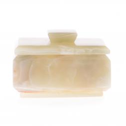 Шкатулка прямоугольная камень оникс 10,3х7,5х6,7 см (3х4)