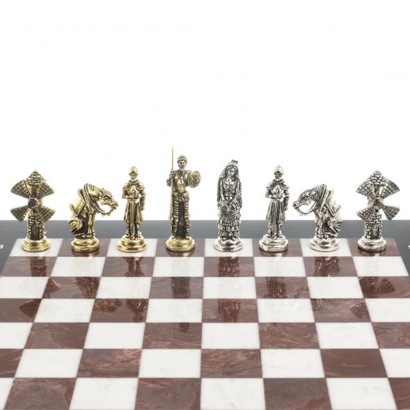 Шахматы &amp;quot;Дон Кихот&amp;quot; доска 36х36 см камень мрамор лемезит 122878