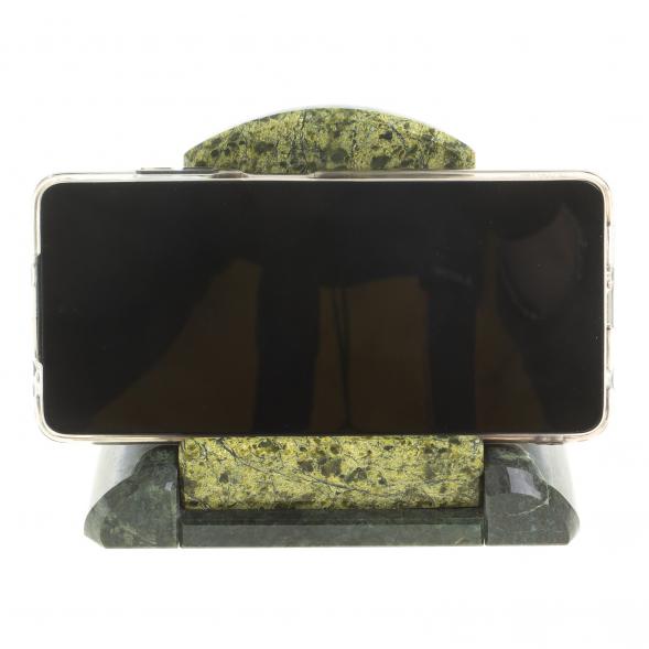 Подставка под телефон камень змеевик 123574