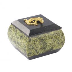 Шкатулка для украшений змеевик 7х7х7 см