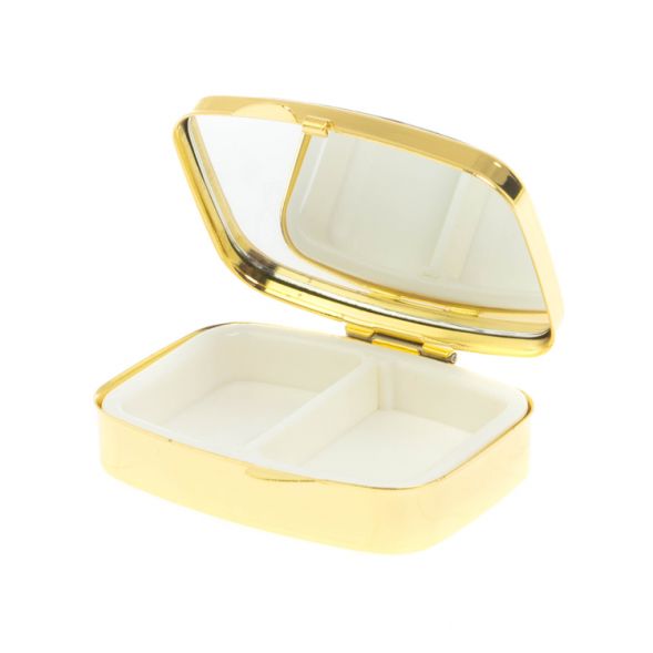 Таблетница на 2 отделения камень парагонит цвет золото 127783