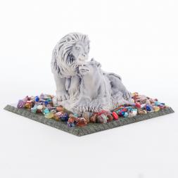 Сувенир &amp;quot;Семейство львов&amp;quot; из мрамолита