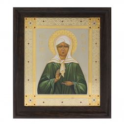 Икона &amp;quot;Матрона Московская&amp;quot; 24,5х28,5 см Златоуст