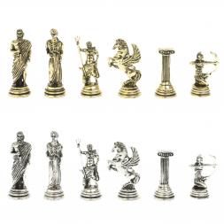 Шахматы настольные &amp;quot;Римские лучники&amp;quot; 28х28 см из камня лемезит