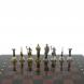 Шахматы настольные &amp;quot;Римские лучники&amp;quot; 28х28 см из камня лемезит 120745