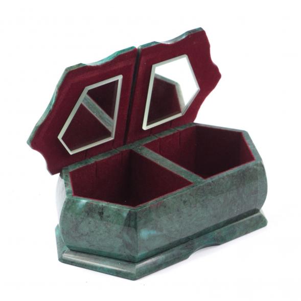 Шкатулка с двумя отделениями &amp;quot;Хозяйка медной горы / Осенний пейзаж&amp;quot; 20х10х7,5 см 121436