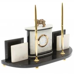 Настольный прибор &amp;quot;Медведь&amp;quot; из мрамора