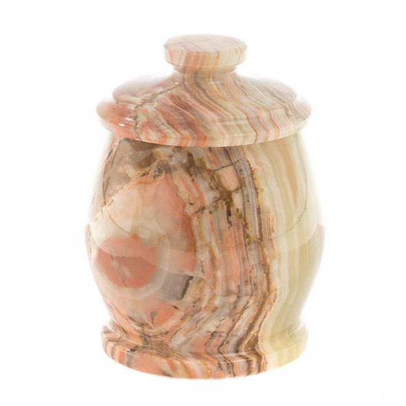 Сахарница из оникса 7х9,5 см 160 мл (3х4) 124651