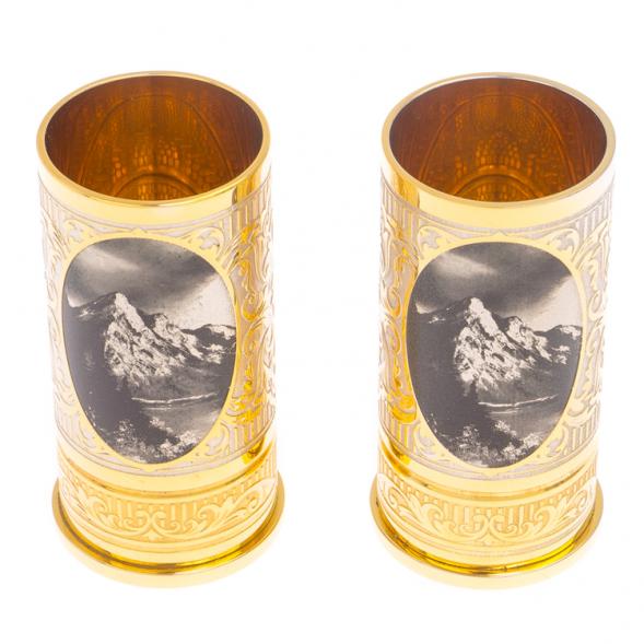 Набор из двух стопок &amp;quot;Медведь&amp;quot; 40 мл Златоуст 125706