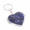 Складное зеркало брелок из содалита Сердце