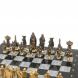 Шахматы настольные &amp;quot;Средневековье&amp;quot; 40х40 см серый мрамор бронза 126913