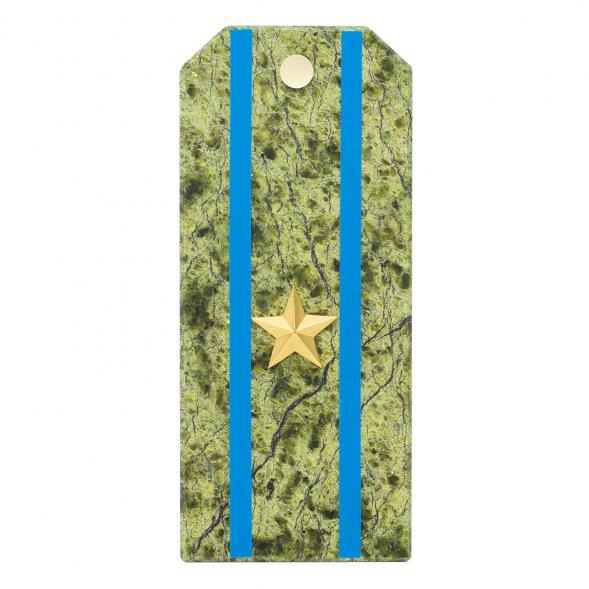 Сувенирный магнит &amp;quot;Погон Майор ВВС, ВКС, ВДВ&amp;quot; камень змеевик 118934