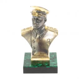Статуэтка "Сталин" из бронзы и малахита