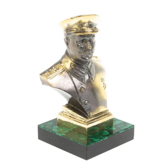 Статуэтка &amp;quot;Сталин&amp;quot; из бронзы и малахита 128170