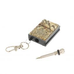 Брелок огниво &amp;quot;Вечная спичка&amp;quot; с накладкой из камня пегматит серый 2,8х1,3х5 см