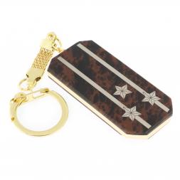 Брелок погон "Полковник" камень обсидиан