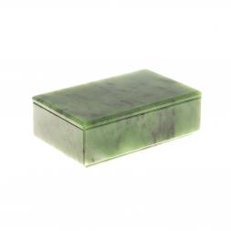 Шкатулка из нефрита 12х7,5х4 см